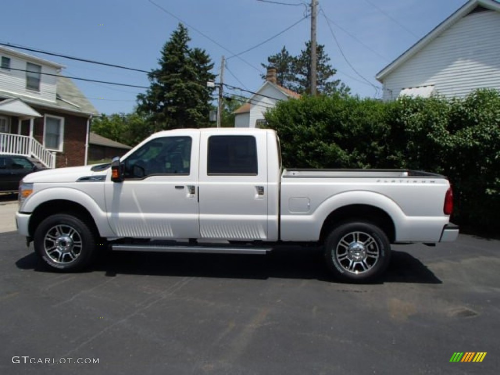 2013 F250 Super Duty King Ranch Crew Cab 4x4 - Oxford White / King Ranch Chaparral Leather/Black Trim photo #8