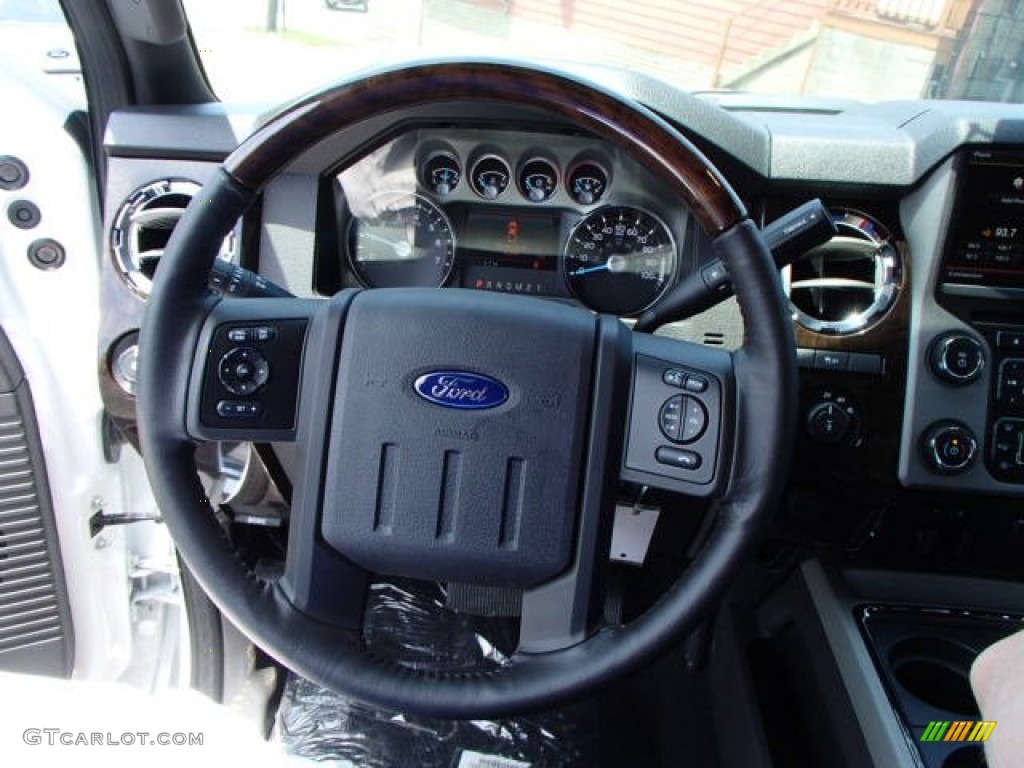 2013 F250 Super Duty King Ranch Crew Cab 4x4 - Oxford White / King Ranch Chaparral Leather/Black Trim photo #22