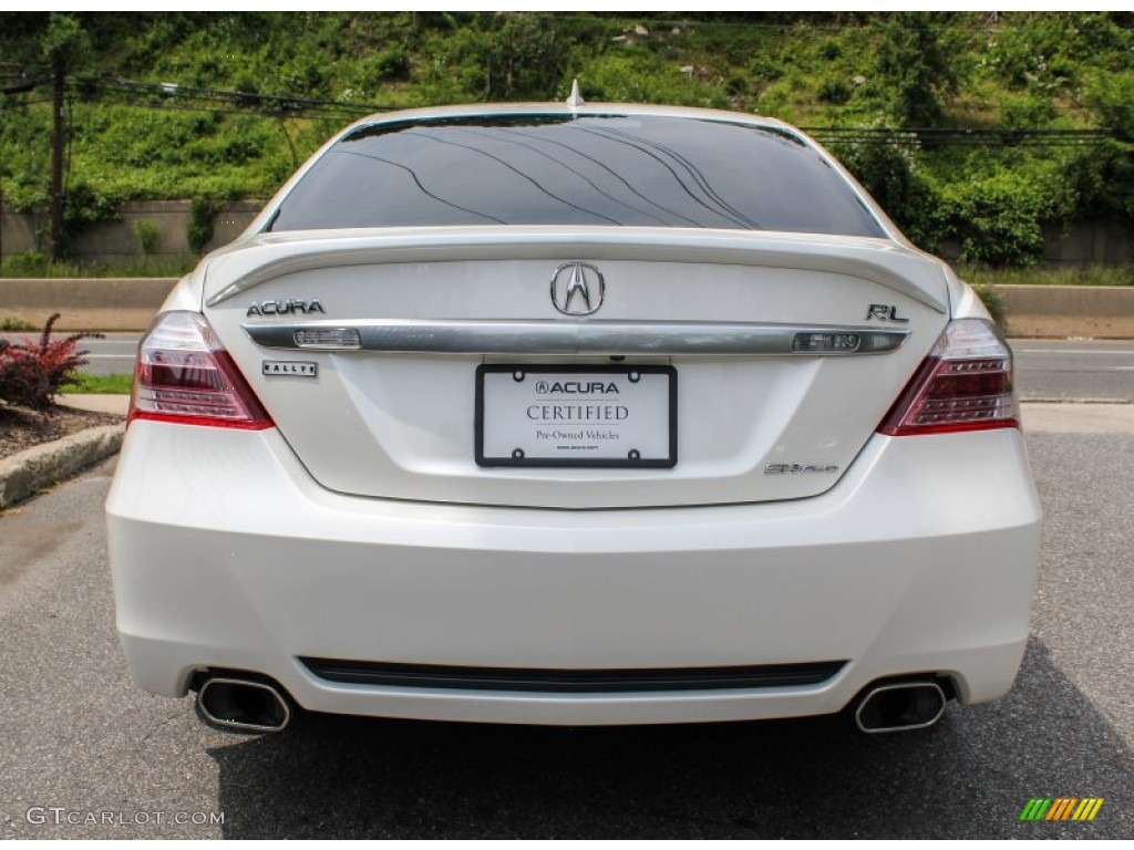 2009 RL 3.7 AWD Sedan - Alberta White Pearl / Parchment photo #6