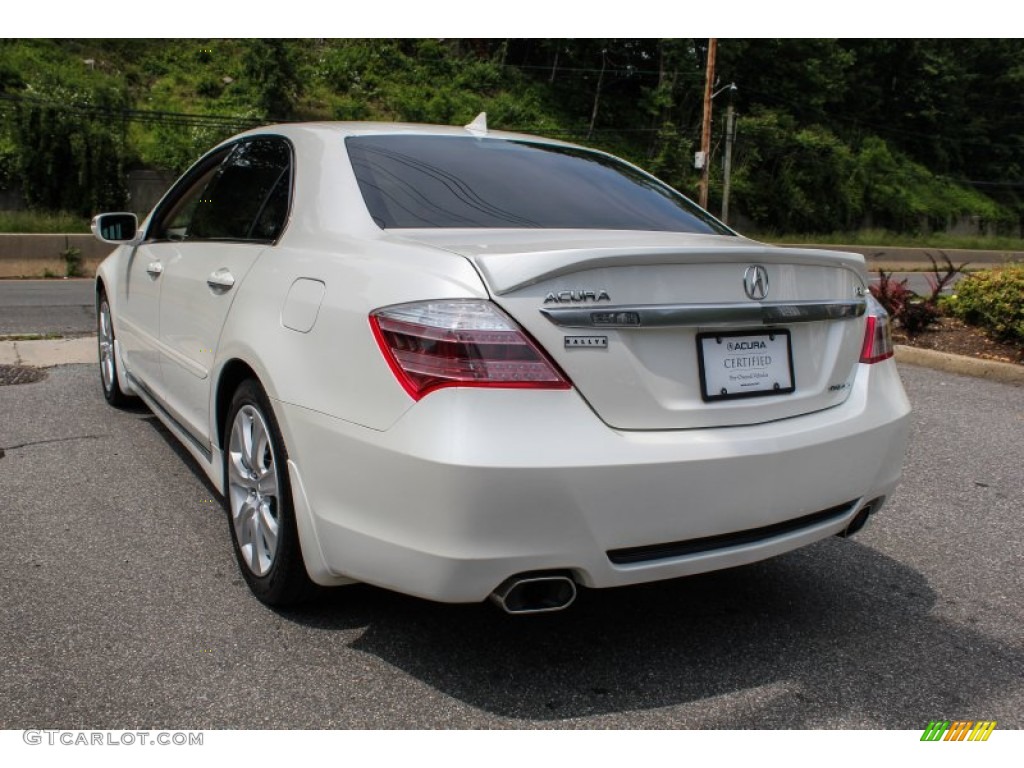 2009 RL 3.7 AWD Sedan - Alberta White Pearl / Parchment photo #7