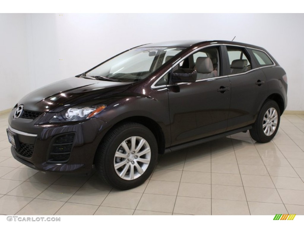 Black Cherry Mica 2011 Mazda CX-7 i SV Exterior Photo #81588255
