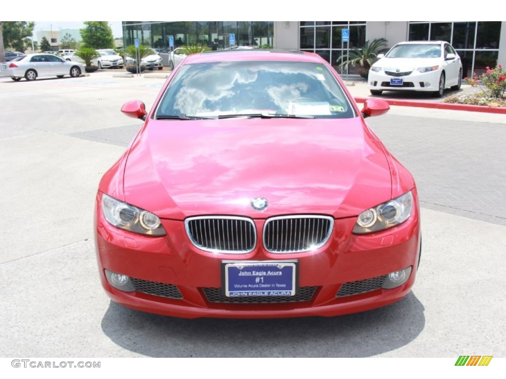 2007 3 Series 335i Coupe - Crimson Red / Black photo #3