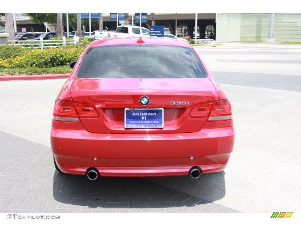 2007 3 Series 335i Coupe - Crimson Red / Black photo #4