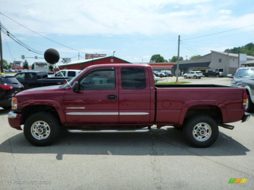 2006 Sierra 2500HD SLE Extended Cab 4x4 - Sport Red Metallic / Dark Pewter photo #2