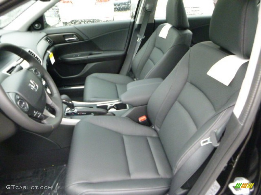 2013 Accord EX-L V6 Sedan - Crystal Black Pearl / Black photo #10