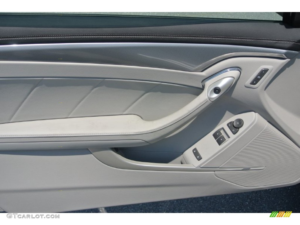 2013 Cadillac CTS Coupe Light Titanium/Ebony Door Panel Photo #81591270
