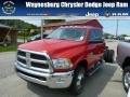 2013 Flame Red Ram 3500 Tradesman Crew Cab 4x4 Dually Chassis  photo #1