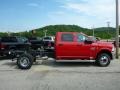 2013 Flame Red Ram 3500 Tradesman Crew Cab 4x4 Dually Chassis  photo #5