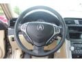 2008 Acura TL Parchment Interior Steering Wheel Photo