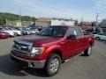 2013 Ruby Red Metallic Ford F150 XLT SuperCab 4x4  photo #1