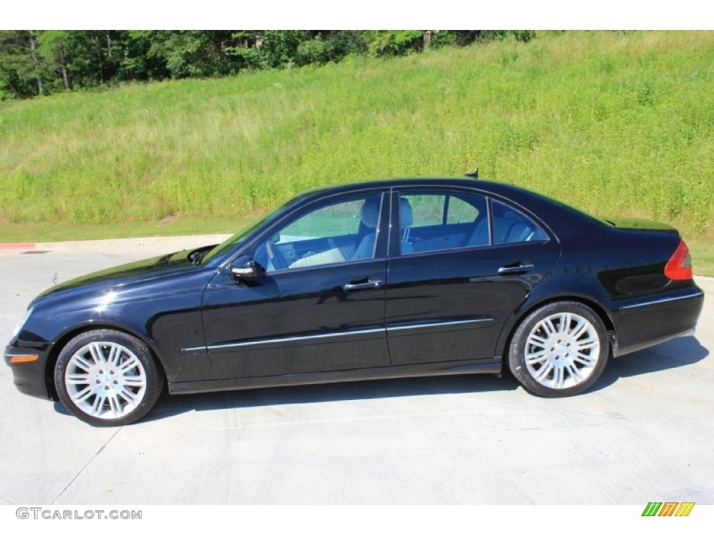 Obsidian Black Metallic 2007 Mercedes-Benz E 350 Sedan Exterior Photo #81595152