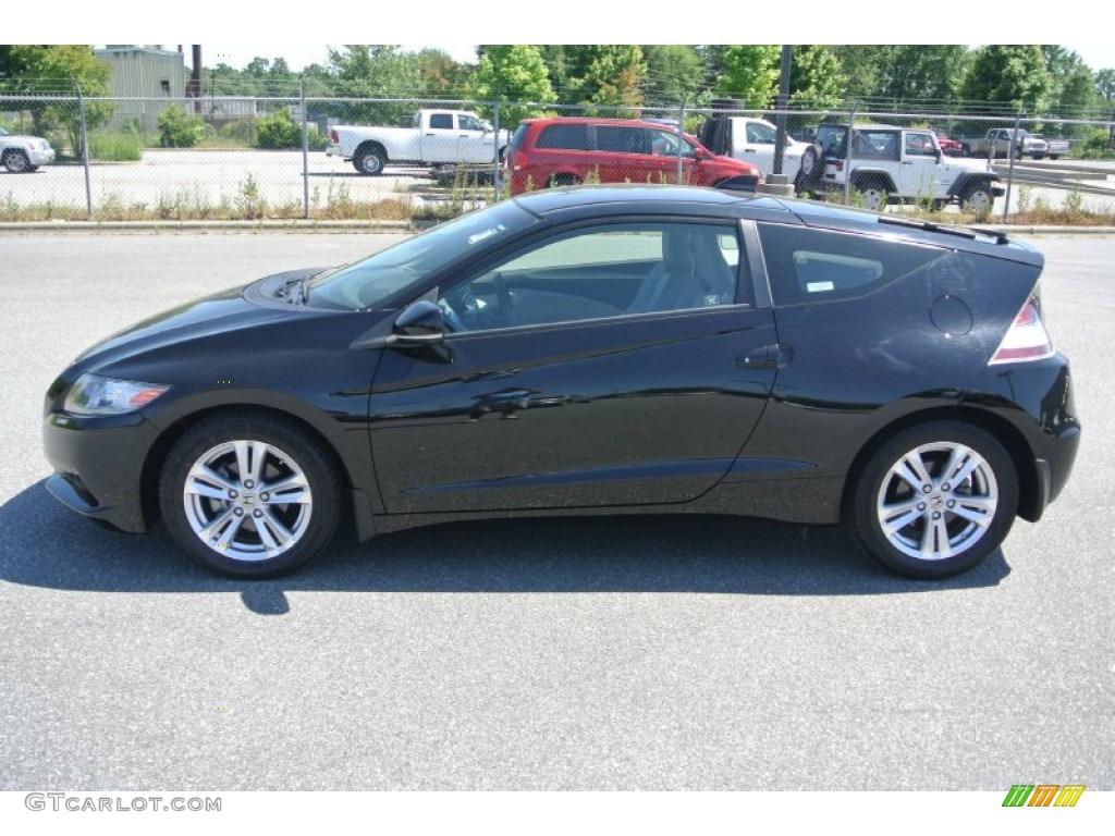 Crystal Black Pearl 2011 Honda CR-Z EX Sport Hybrid Exterior Photo #81595491