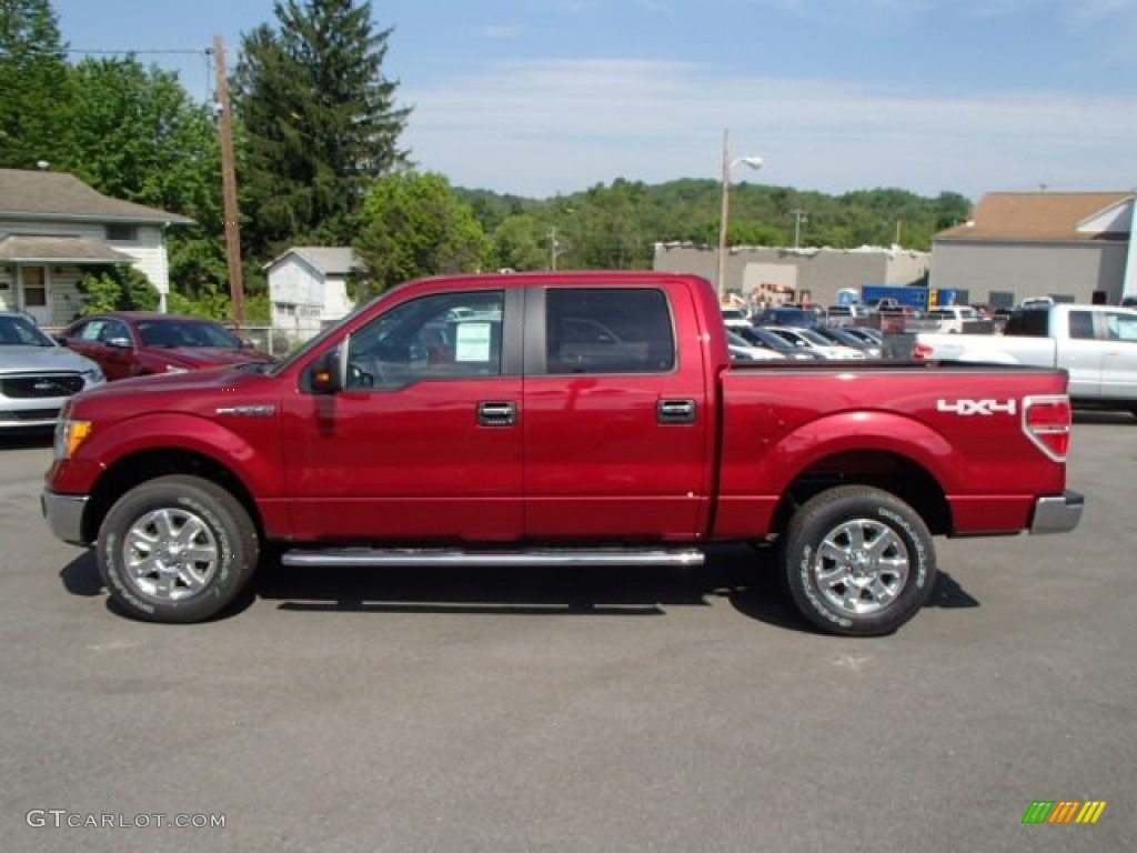 Ruby Red Metallic 2013 Ford F150 XLT SuperCrew 4x4 Exterior Photo #81595513