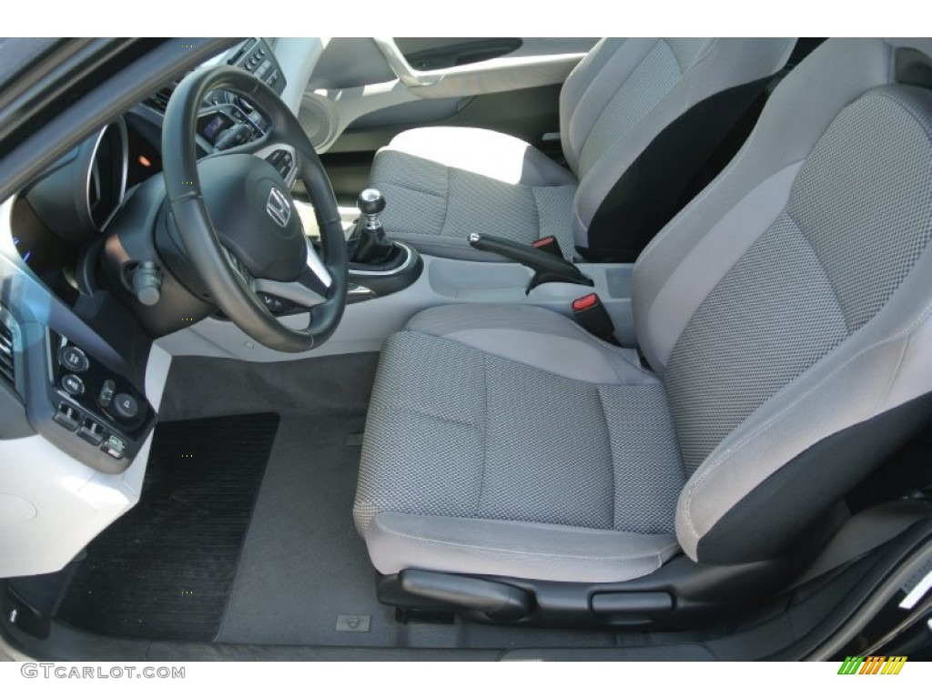 Gray Fabric Interior 2011 Honda CR-Z EX Sport Hybrid Photo #81595613