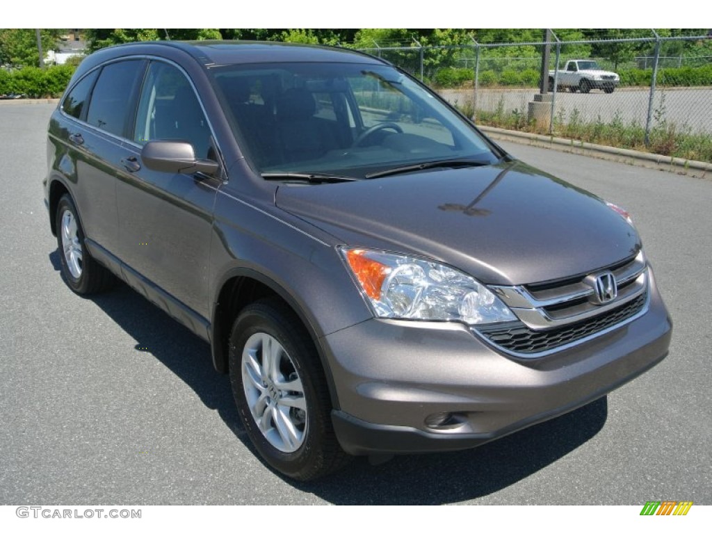 2011 CR-V EX-L - Urban Titanium Metallic / Black photo #2