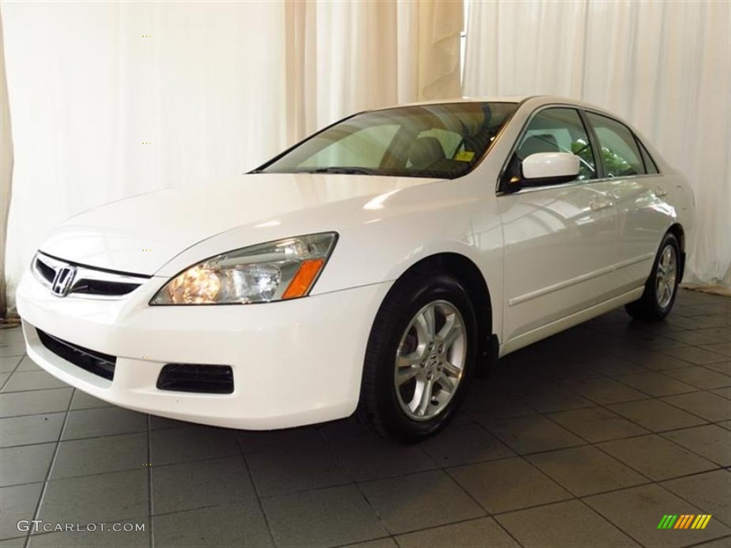 Taffeta White 2007 Honda Accord EX-L Sedan Exterior Photo #81596185