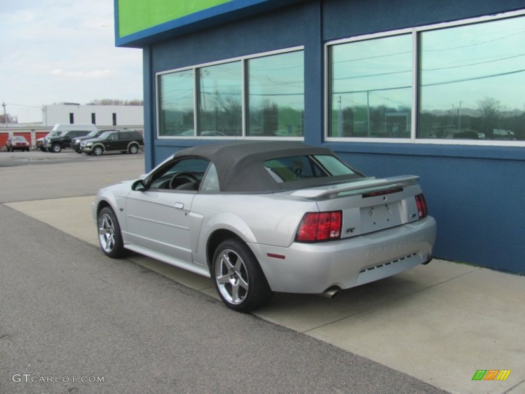 2002 Mustang GT Convertible - Satin Silver Metallic / Medium Graphite photo #4