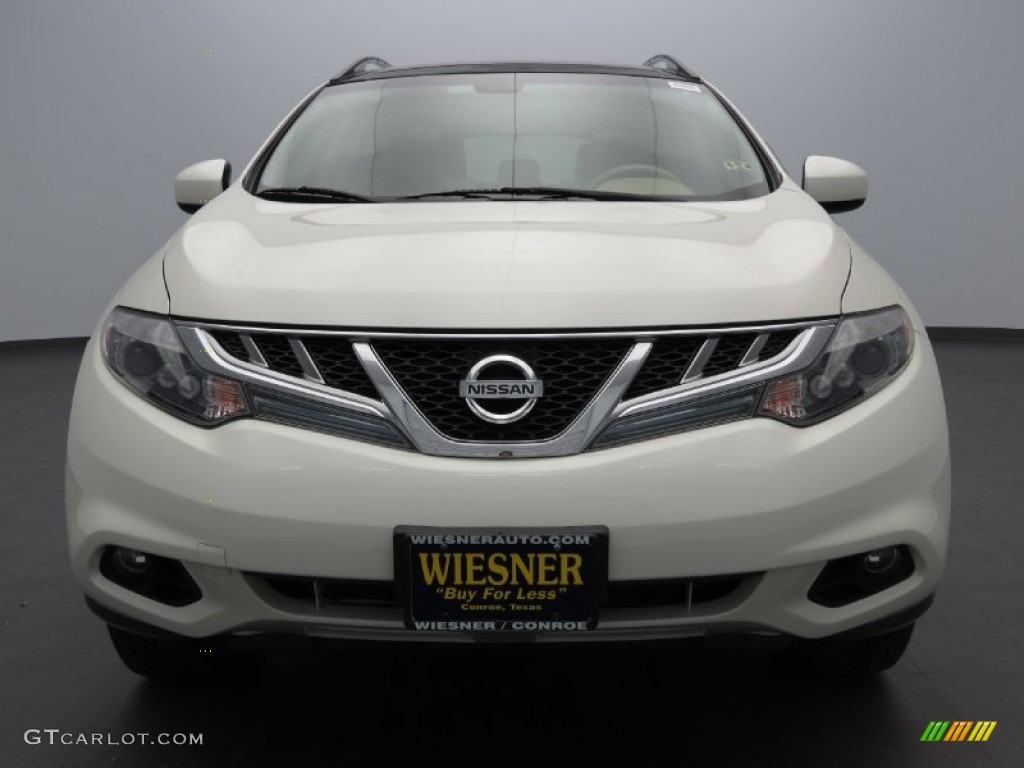 2011 Murano LE - Glacier White Pearl / Beige photo #2