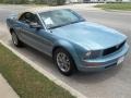 2005 Windveil Blue Metallic Ford Mustang V6 Deluxe Convertible  photo #9