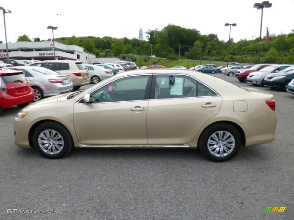 Sandy Beach Metallic 2012 Toyota Camry LE Exterior Photo #81599094