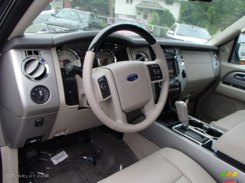 Stone Interior 2013 Ford Expedition Limited 4x4 Photo #81599252
