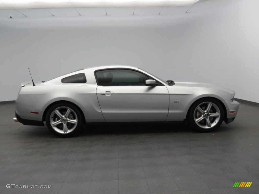 Brilliant Silver Metallic 2010 Ford Mustang GT Premium Coupe Exterior Photo #81599829