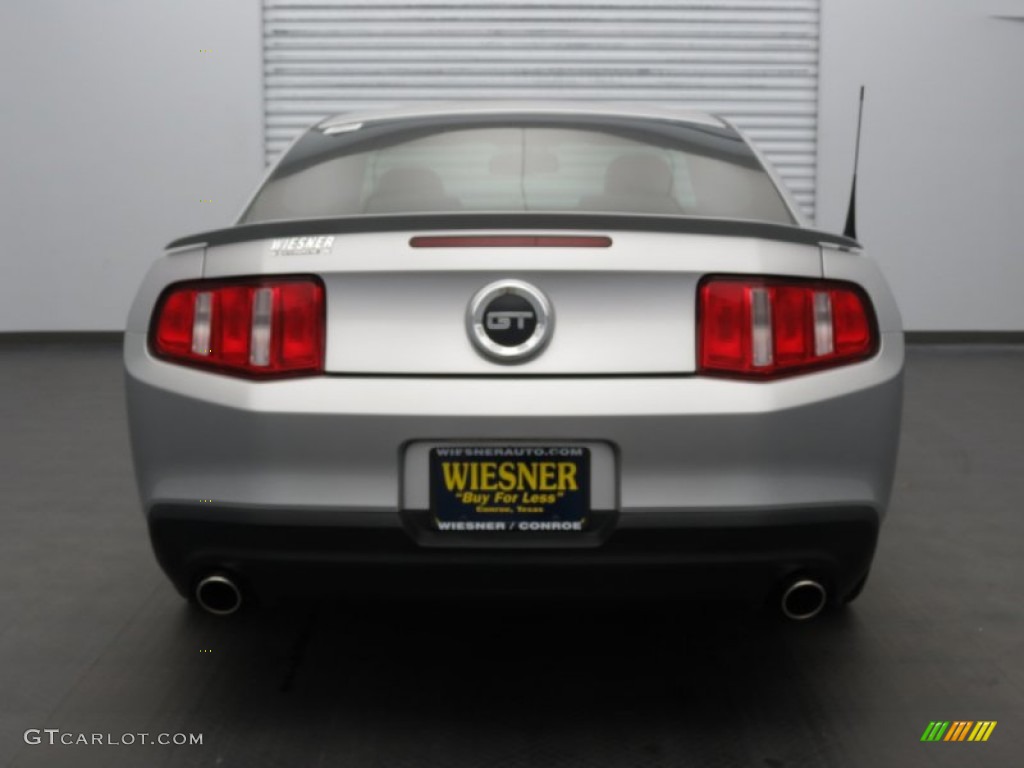 2010 Mustang GT Premium Coupe - Brilliant Silver Metallic / Charcoal Black/Cashmere photo #7