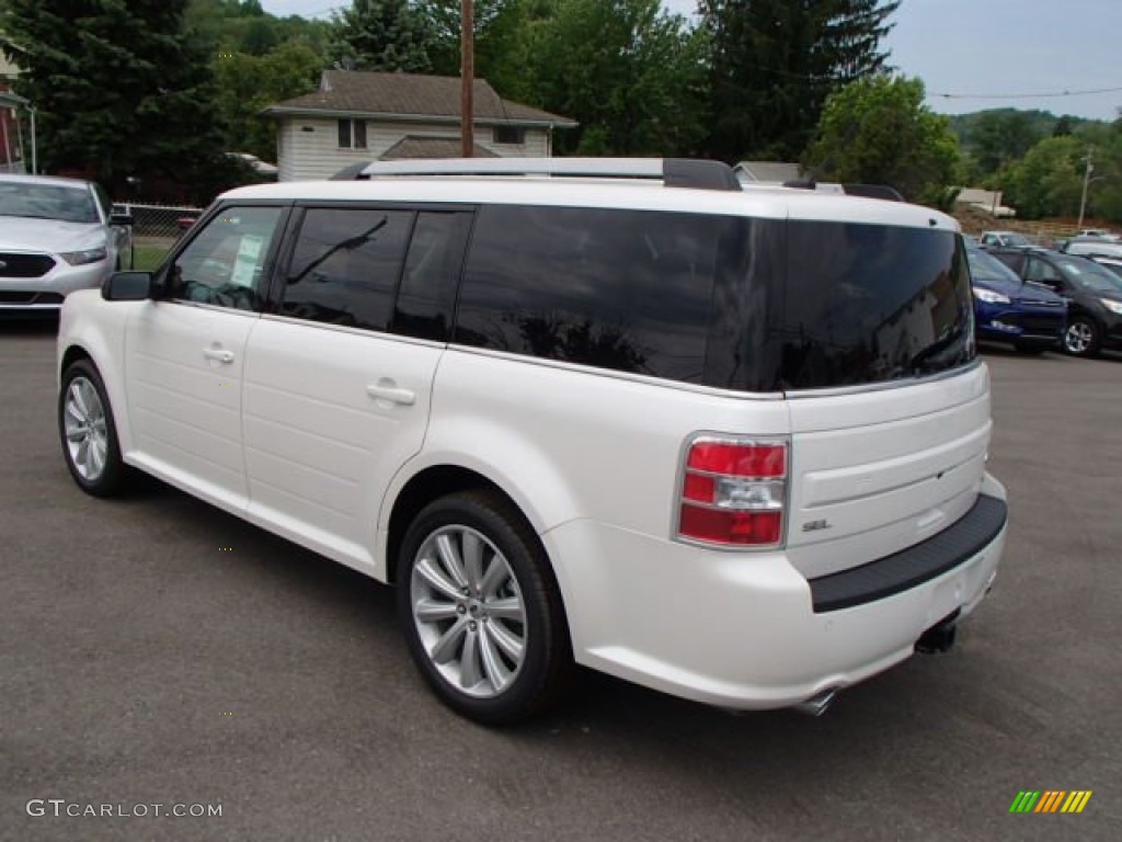 White Platinum Metallic Tri-Coat 2013 Ford Flex SEL AWD Exterior Photo #81601264