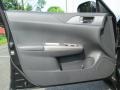 Carbon Black 2008 Subaru Impreza WRX Wagon Door Panel