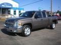 2012 Mocha Steel Metallic Chevrolet Silverado 1500 LT Extended Cab 4x4  photo #1