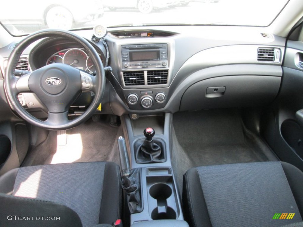 2008 Subaru Impreza WRX Wagon Carbon Black Dashboard Photo #81603241