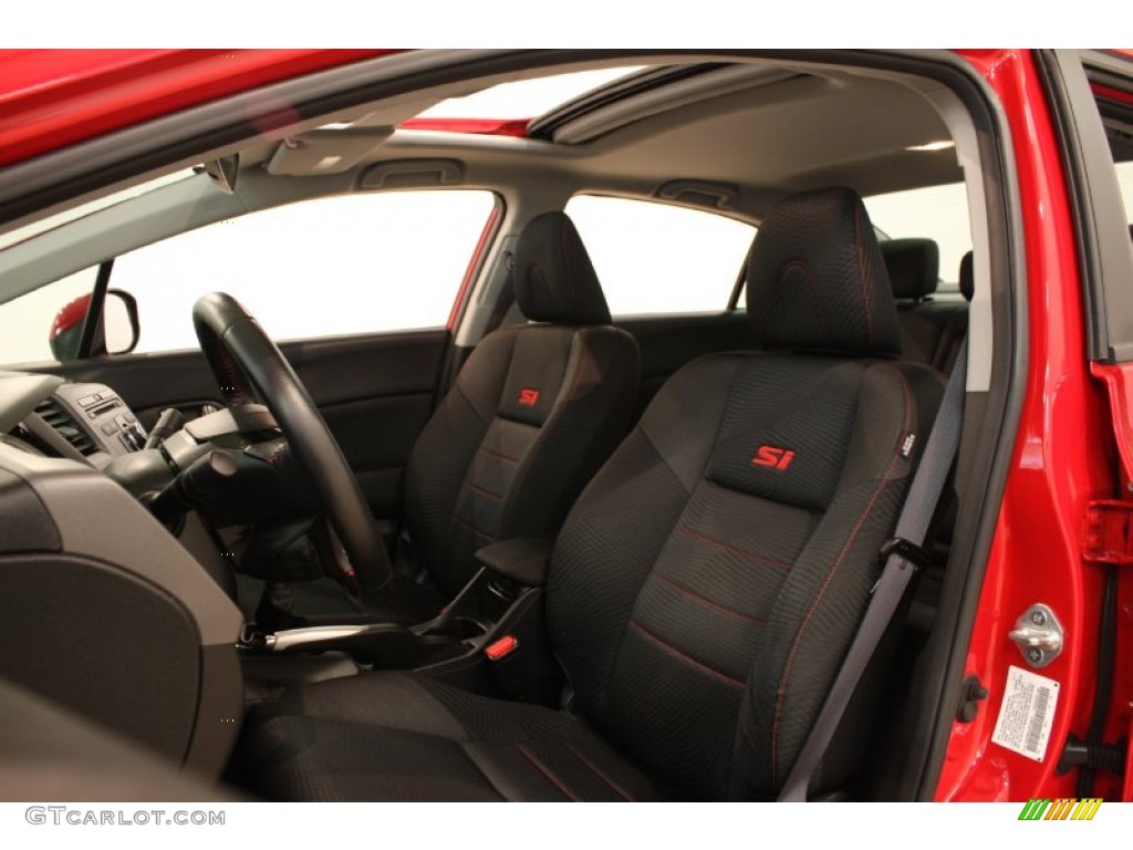 2012 Civic Si Sedan - Rallye Red / Black photo #5