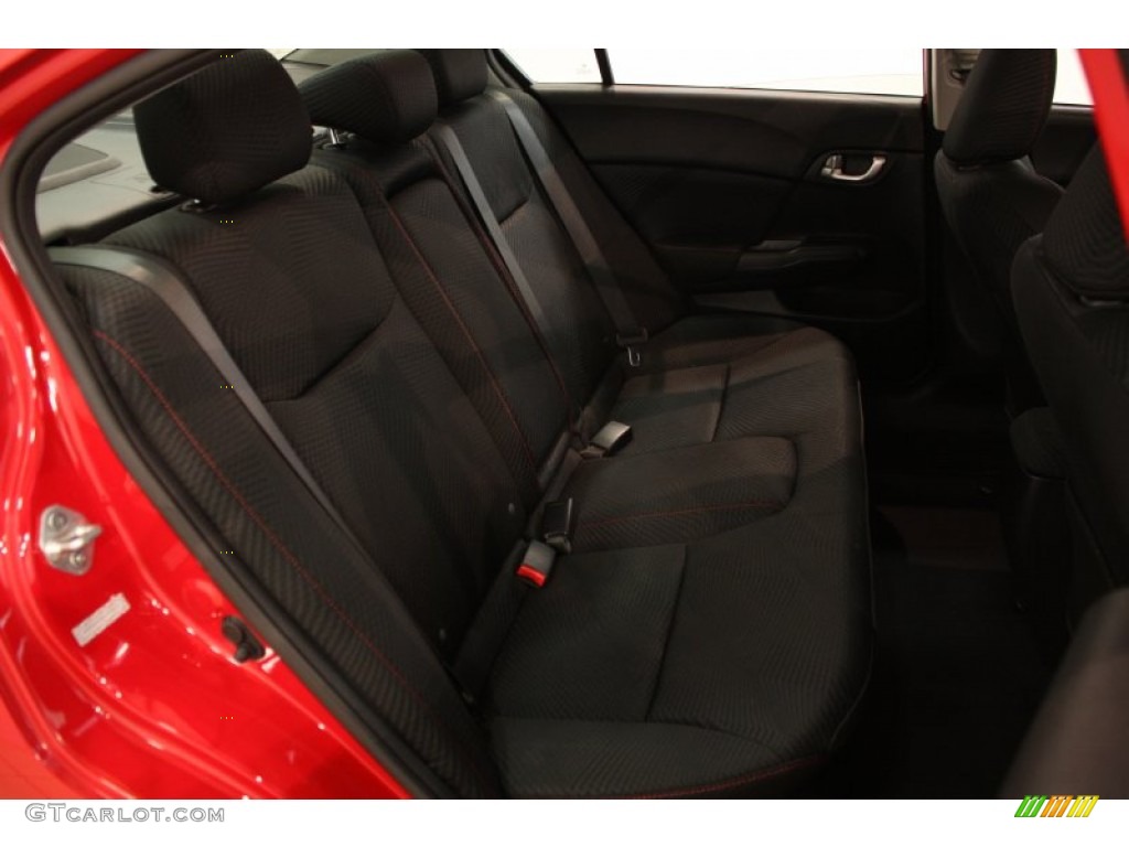 2012 Civic Si Sedan - Rallye Red / Black photo #11