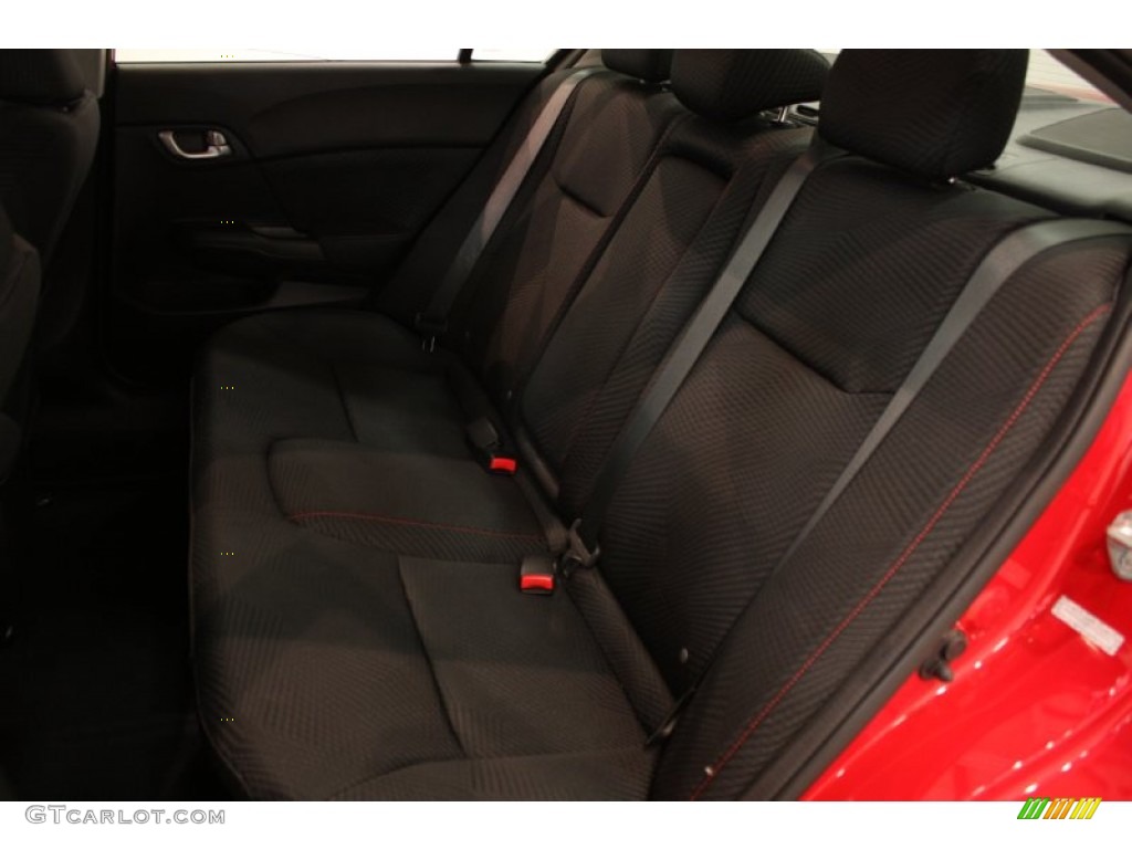 2012 Civic Si Sedan - Rallye Red / Black photo #12