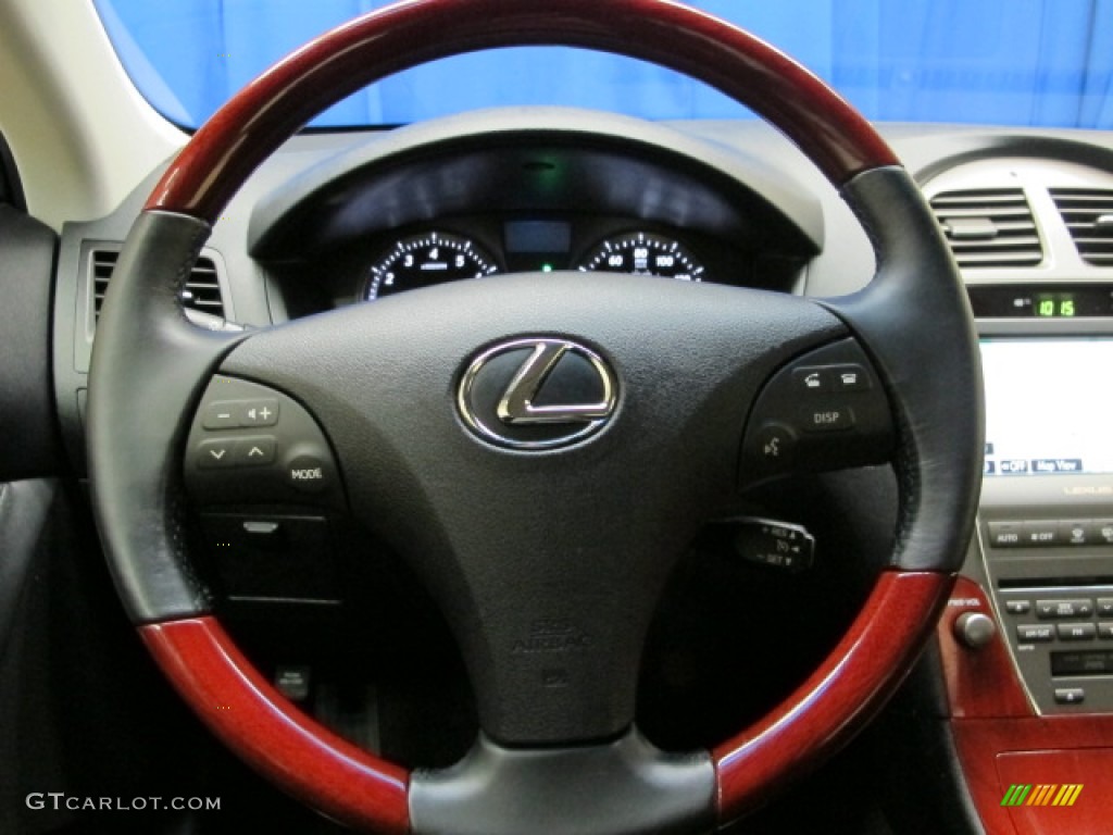 2009 Lexus ES 350 Black Steering Wheel Photo #81604668
