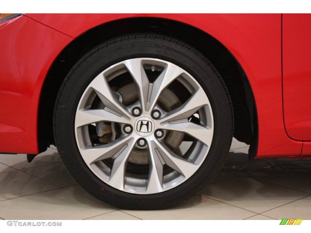 2012 Civic Si Sedan - Rallye Red / Black photo #15