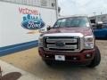 2013 Ruby Red Metallic Ford F350 Super Duty Platinum Crew Cab 4x4  photo #1