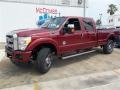 2013 Ruby Red Metallic Ford F350 Super Duty Platinum Crew Cab 4x4  photo #2