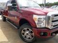 2013 Ruby Red Metallic Ford F350 Super Duty Platinum Crew Cab 4x4  photo #8