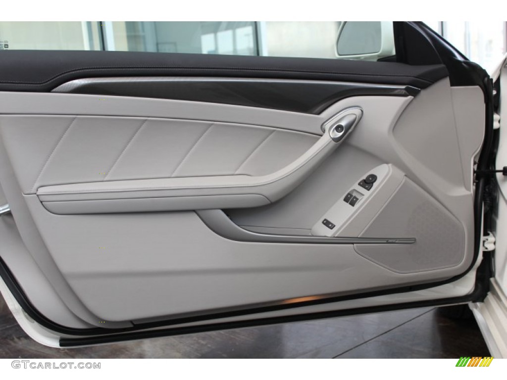 2013 Cadillac CTS Coupe Light Titanium/Ebony Door Panel Photo #81607550