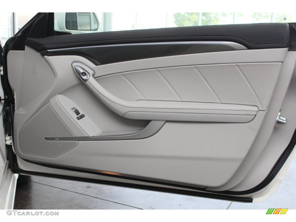 2013 Cadillac CTS Coupe Light Titanium/Ebony Door Panel Photo #81607594