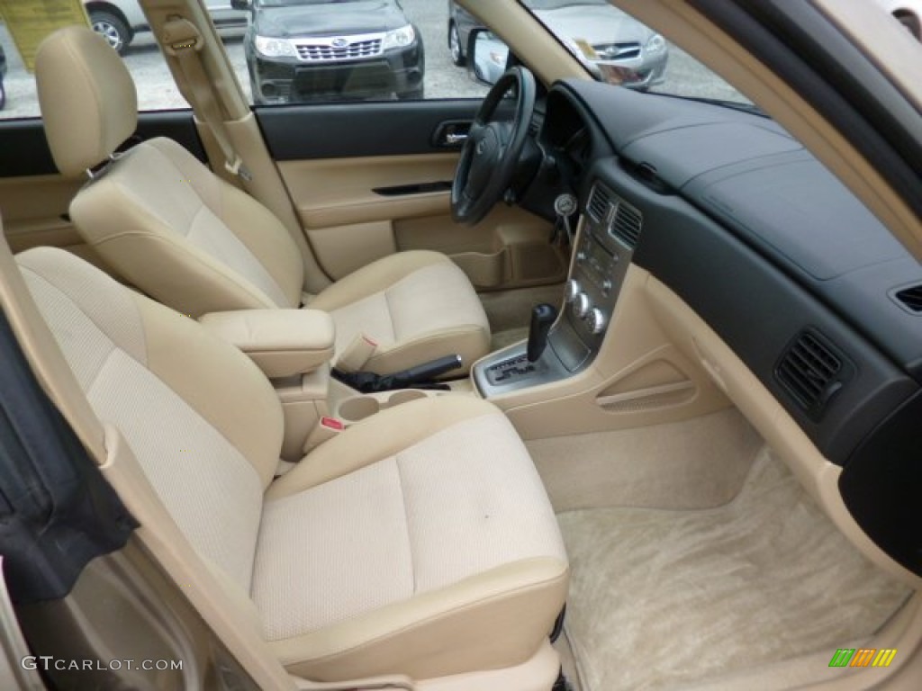 Desert Beige Interior 2008 Subaru Forester 2.5 X Photo #81609168