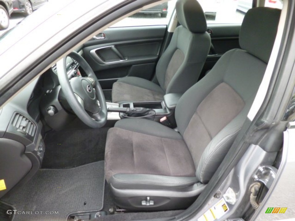 Off Black Interior 2008 Subaru Legacy 2.5i Sedan Photo #81609709