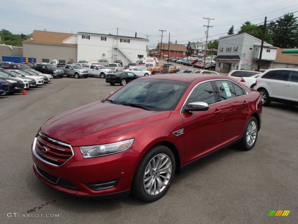 2013 Taurus Limited AWD - Ruby Red Metallic / Charcoal Black photo #1