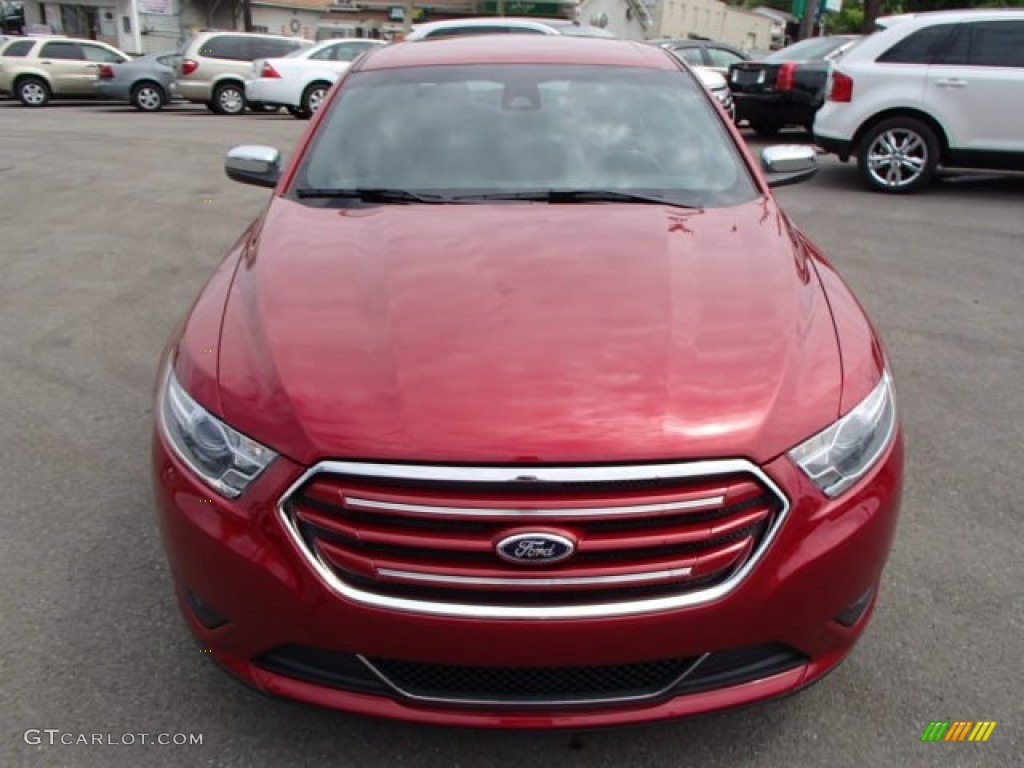 2013 Taurus Limited AWD - Ruby Red Metallic / Charcoal Black photo #2