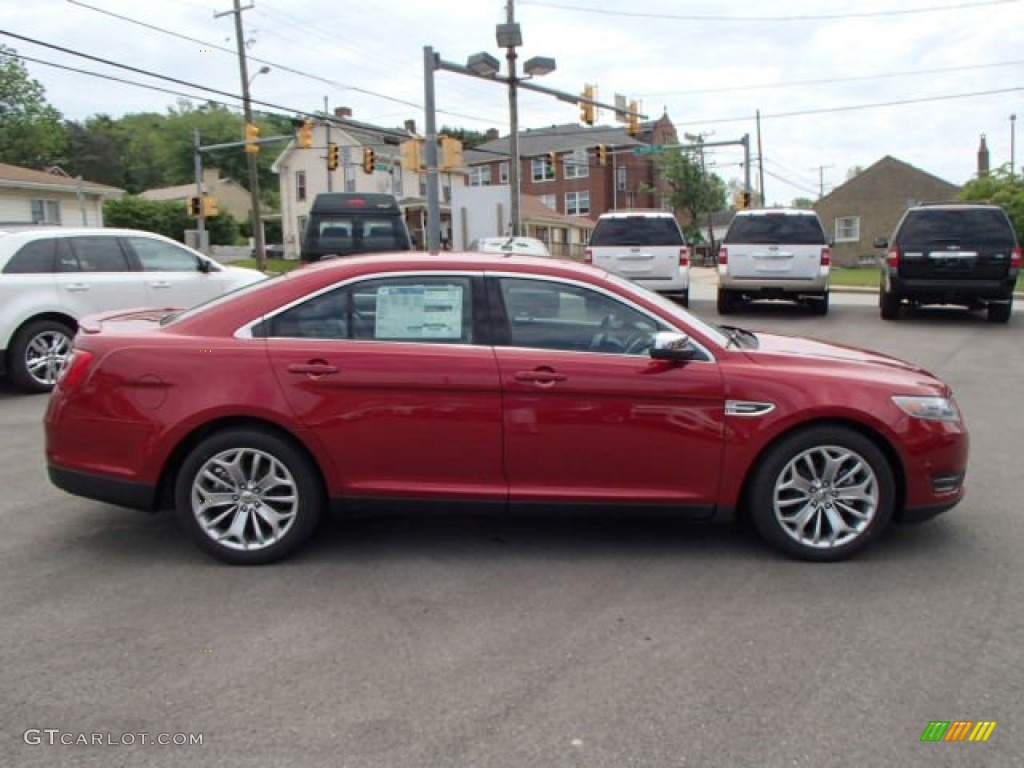 2013 Taurus Limited AWD - Ruby Red Metallic / Charcoal Black photo #4
