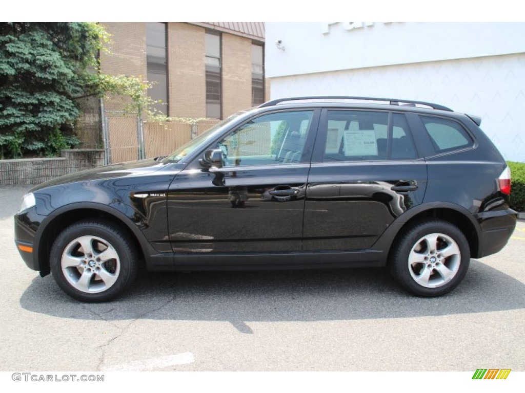 Jet Black 2008 BMW X3 3.0si Exterior Photo #81610578