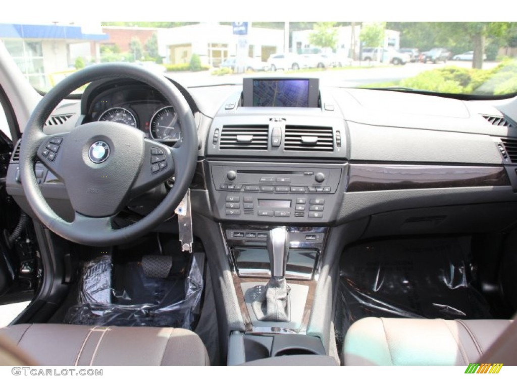 2008 BMW X3 3.0si Tobacco Dashboard Photo #81610711