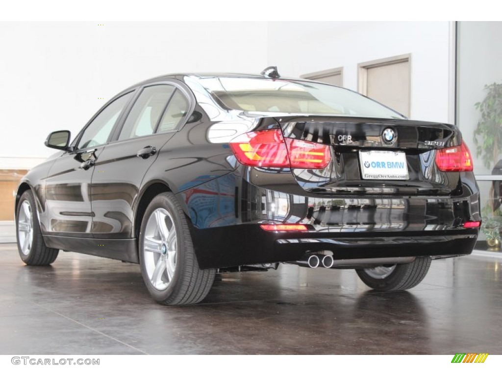 2013 3 Series 328i Sedan - Jet Black / Venetian Beige photo #4