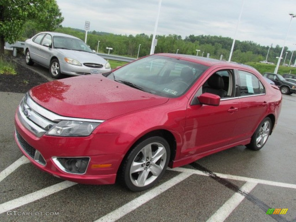 2010 Fusion Sport - Red Candy Metallic / Charcoal Black/Sport Red photo #6